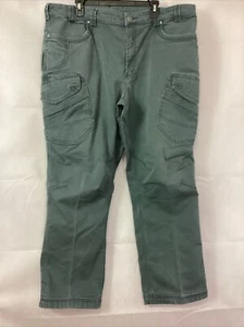 Duluth Trading Cargo Pants Mens Size 42 x 30 Flex Fire Hose Cargo Pants Gray E4 - Picture 1 of 17