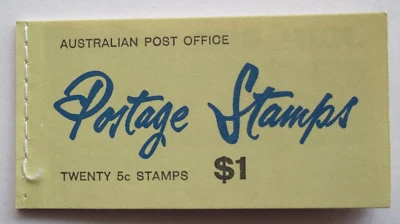 1967 AUSTRALIA STAMP BOOKLET 20x MNH RED QEII 5c on 4c STAMPS Ed. N67/3 w/WAX - Image 1 of 4