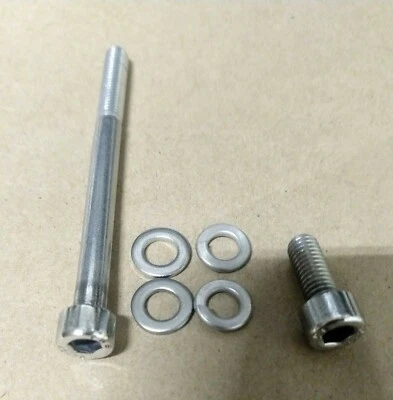 Honda Crf450 Crf250 450x 250x Polished Stainless Oil Filter Cover Bolts Screws - Image 1 of 3