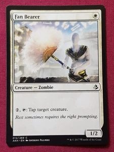 Magic The Gathering ABANICO AMONKHET PORTADOR tarjeta blanca Magic The Gathering - Imagen 1 de 2