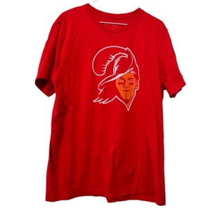 Distant Replay Cotton Short Sleeve Crew Neck Graphic Print T-Shirt Red Size XL - Picture 1 of 4
