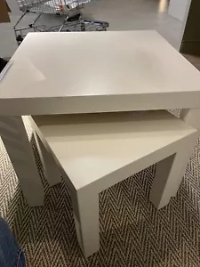 New IKEA LACK Nest of Tables White Home Office Hidden Storage Furnishing - Picture 1 of 2