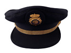 Vintage Spain Cuerpo Nacional De Policia Uniform Hat Cap Navy Blue Size 58