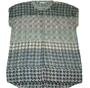 Cabi Damen Bluse Astor Blau Popover Geometrisches Muster Flügelärmel Stil 735 Medium M - Bild 1 von 12