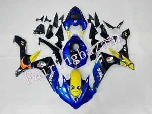 Fit for 07 08 YZF R1 Blue Yellow Black Shark ABS Fairing Kit/ Rear Tank Cover - Picture 1 of 11