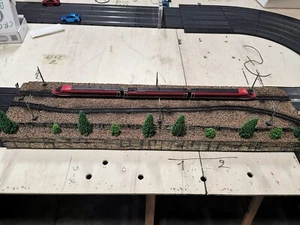 Diorama ferroviario con treno Trenitalia Freccia Rossa 1000 1:87 H0 OCCASIONE - Foto 1 di 15