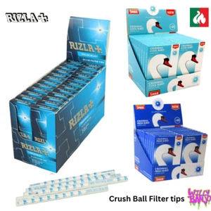 Rizla Polar Blast Extra Slim Filter Tips Swan Crush Ball Cool or Fresh Burst - Picture 1 of 9