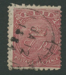 Fiji SG45 1885 6d pale rose Used - Picture 1 of 1