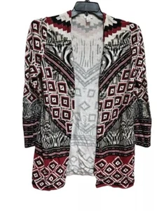 Chicos Cárdigan Suéter Talla Mediana Ligero Southwest Boho - Imagen 1 de 5