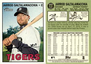 Jarrod Saltalamacchia 2016 Topps Heritage Baseball Card 610 Detroit Tigers