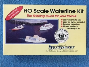 SMALL BARGE #307 HO Scale Waterline Kit Bluejacket Ship Crafters Harbor & Ocean - Picture 1 of 3