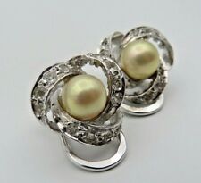 Silber 925 Ohrringe mit Perle 