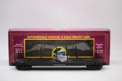 MTH 20-98103B West Virginia Pulp & Paper Log Car In The Box 1:48 Scale O Gauge - Image 1 of 4