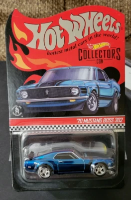 Mustang Boss 302 Hot Wheels RLC 70, azul, #4922/7000 Foto 1 de 4
