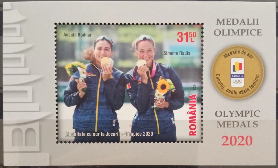 Rumania 2021, medallas olímpicas, MNH, ME 10,4- Foto 1 de 1