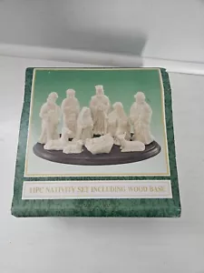 World Bazaars Nativity Set - Jade Collection 11pc Including Wood Base - Picture 1 of 16