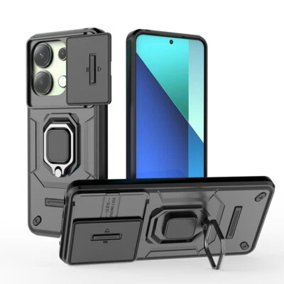 Funda Trasera Soporte Anillo Resistente para Xiaomi Poco X6 M6 Pro Redmi Note 13 Pro Foto 1 de 4
