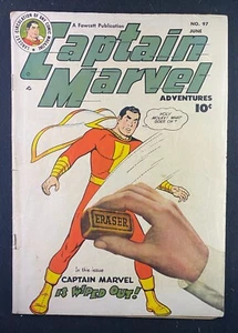 Captain Marvel Adventures (1941) #97 en muy buen estado+ (4,5) C. C. Beck Fawcett Publications - Imagen 1 de 2