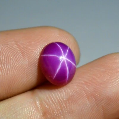 3.5 Cts Lab Created Pink Star Ruby For Making Jewelry  - Image 1 of 3