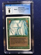 MTG Unlimited Wall of Ice CGC 8 NM/Mint 1993