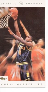 1993 CLASSIC FUTURES Tall Basketball Card #1 CHRIS WEBBER RC - Picture 1 of 2