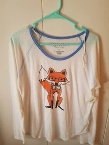 Adorable aeropostale fox top size large NWT - Picture 1 of 1