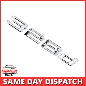 328d LETTERING REAR BOOT LID TRUNK BADGE EMBLEM FOR BMW 3 SERIES, CHROME - Imagen 1 de 3