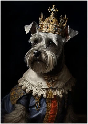 ART OF SOCKS Miniatur Schnauzer Royal King Puzzle 300/500/1000 Teile