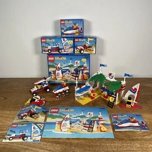 Vintage 90s Lego System Surf Shack 6595 Beach Bandit 6534 Water Jet 6517 - Picture 1 of 24