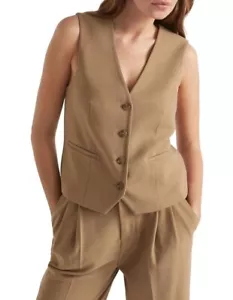 Seed Heritage Waistcoat Vest Size 10 Nude/Tan - Picture 1 of 5