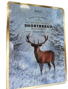 Tin M&S Highland Stag-Limited Edition-Tin-Collectable-Shelf Décor FREE UK post - Picture 1 of 4
