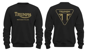 FELPA TRIUMPH girocollo sweatshirt TRIUMPH MOTORCYCLES MOTO  ENDURO - Picture 1 of 4