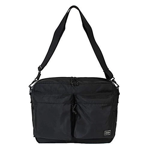 Yoshida Porter Force Horizontal Shoulder Bag Navy From Japan