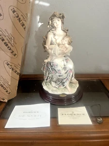 Cerámica Capodimonte Mamma Seduta Con Bambino Giuseppe Armani - Imagen 1 de 6
