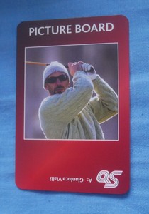 GIANLUCA VIALLI 1997 PICTURE BOARD QUESTION OF SPORT TRADING CARD