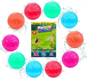 Boogy Balloons Reusable Water Balloons, Latex Free Easy 10 Pack Brand New - Picture 1 of 1