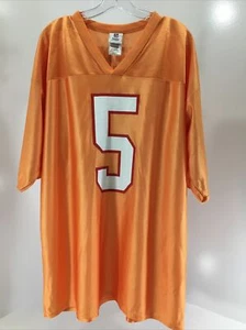 NFL Team Apparel Mens Throwback Jersey Orange # 5 Josh Freeman Size XL NEW - Picture 1 of 6