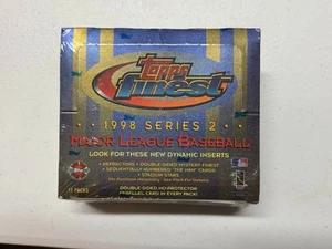 1998 TOPPS FINEST SERIES 2 BASEBALL FACTORY SEALED HOBBY BOX 12 PACKS PER BOX - Picture 1 of 3