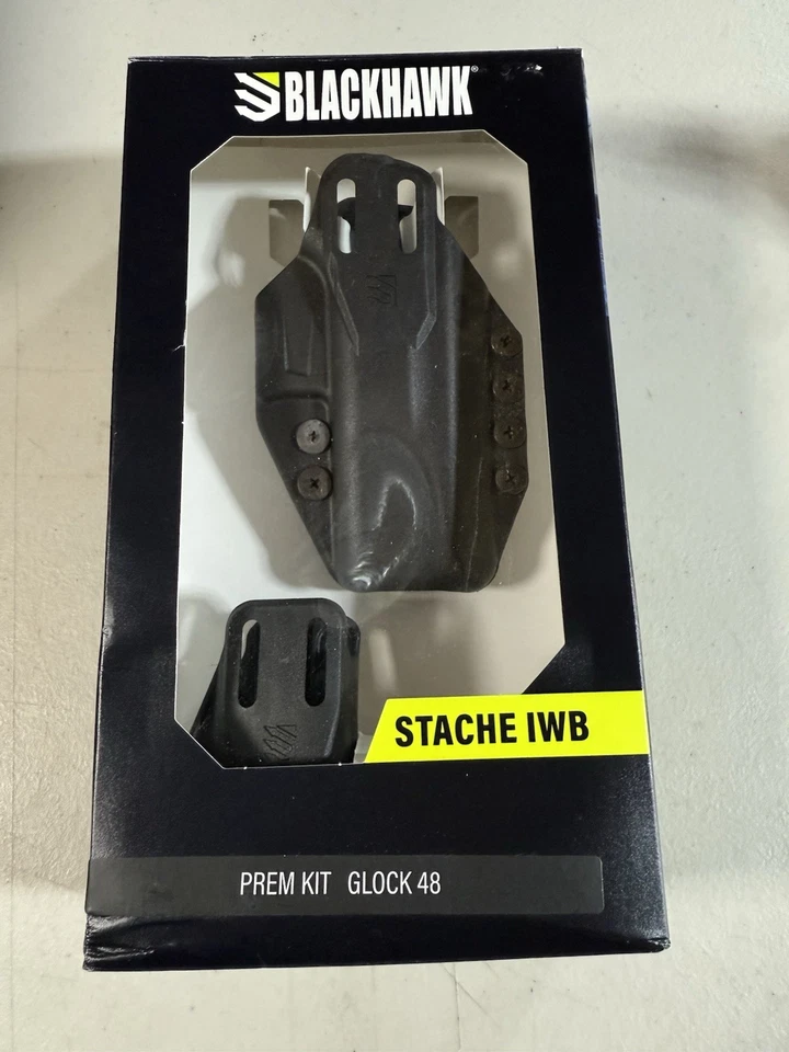 FUNDA GL0CK BLACKHAWK! FUNDA GL 48 AMBI IWB STACHE - Modelo # 416176BK - ¡NUEVA! Foto 1 de 4