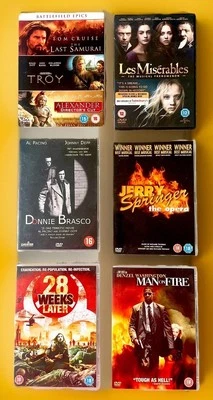 DVD BUNDLE 8 Epic Films Horror Drama Sci-Fi Action Zombie Movie Classics Job Lot - Image 1 of 4