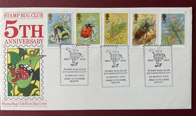 OFFICIAL RARE FDC - 1985 Stamp Bug Nature - High Wycombe Cancel RefA 362 - Image 1 of 3
