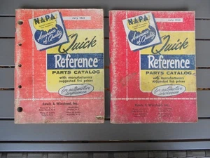 1961 & 1963 NAPA Quick Reference Parts Catalog Lot Original Automotive Info - Picture 1 of 16