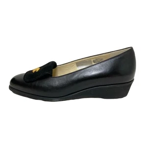 Auth BALLY - Black Leather Suede Women's Pumps - Picture 1 of 8