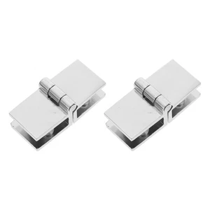 2 Pcs Bath Screen Hinge Glass Shower Doors inside Hinges Furniture - Foto 1 di 12