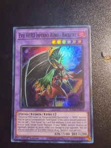 Evil HERO Inferno Wing - Backfire SUDA-EN032 Supreme Darkness 1st Edition - Picture 1 of 1