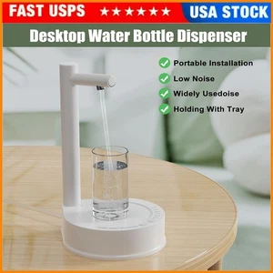 Distributore Bottiglia Acqua Scrivania Portatile Elettrico Pompa US - Foto 1 di 12