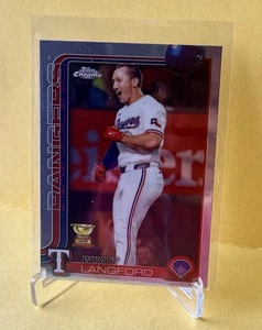 Wyatt Langford Rookie Cup 2025 Topps Chrome #68 Texas Rangers - Bild 1 von 3