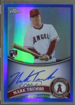 2011 Topps Chrome Rookie Auto Blue Refractor /199 Mark Trumbo #178 Auto RC - Image 1 of 2