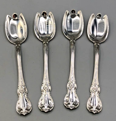 Juego de 4 tenedores de helado Old Master by Towle de plata de ley de 5,5", originales Foto 1 de 4