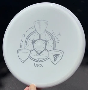MVP Axiom Neutron Hex - Rare WHITE-on-WHITE Natural Beauty Disc Golf Midrange - Picture 1 of 18